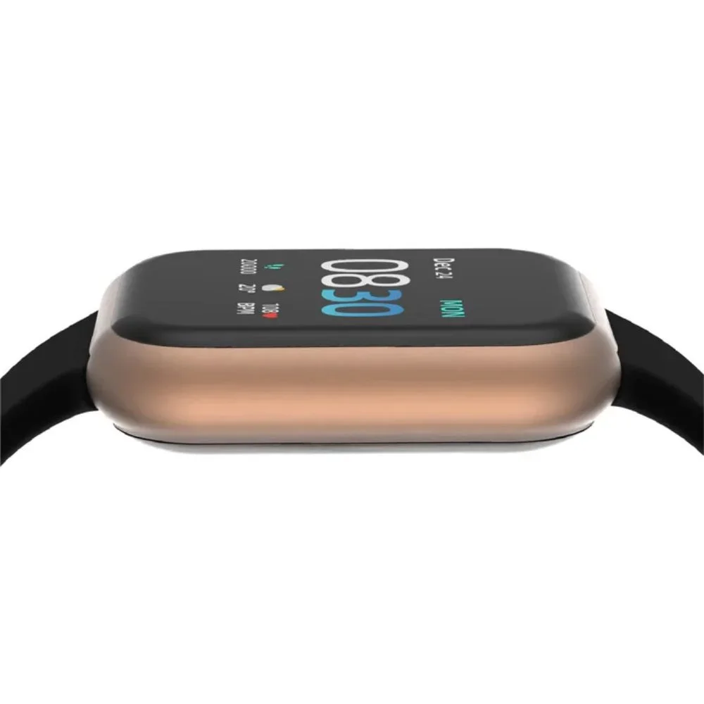 NWT iTouch Air 3, 40mm Rose Gold Case with Black Band Unisex Smartwatch - Picture 6 of 8